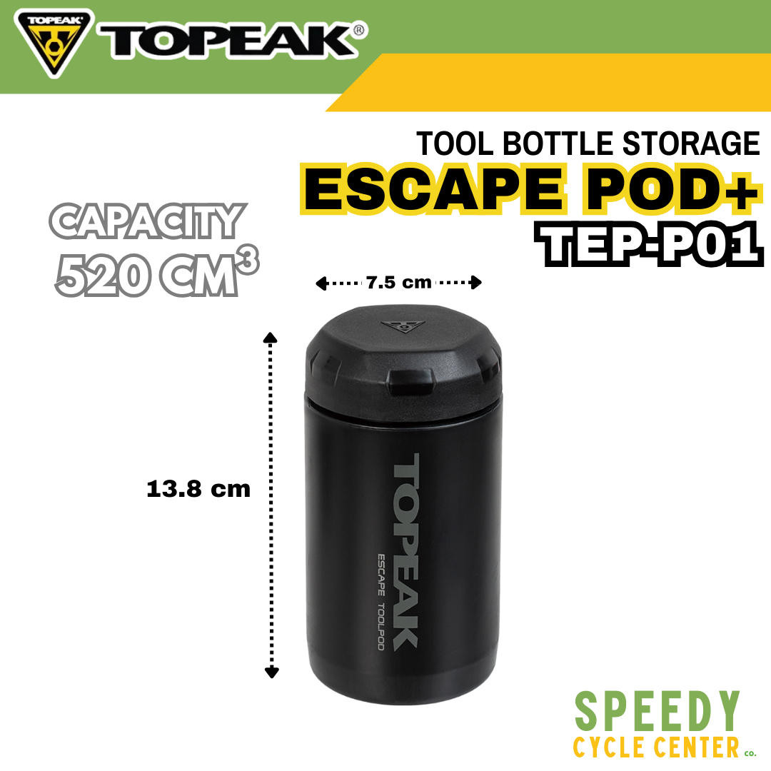 TOPEAK Tools ESCAPE POD+ TEP-P01 Tool Bottle Storage Cage Mounted