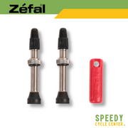 ZEFAL Tubeless Valves 2 PCS w/ Presta Valve Remover Tool