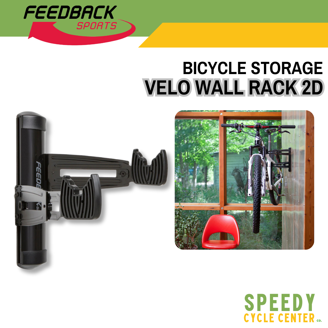 FEEDBACK Sports VELO Wall Rack 2D Bicycle Storage Wall Mounted Rack