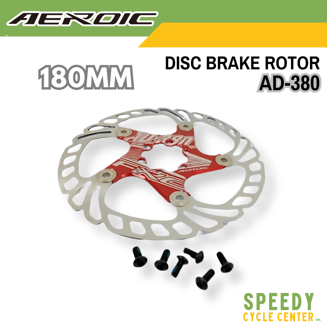 AEROIC Disc Brake Rotor AD-380 Floating 180mm Red