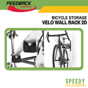 FEEDBACK Sports VELO Wall Rack 2D Bicycle Storage Wall Mounted Rack
