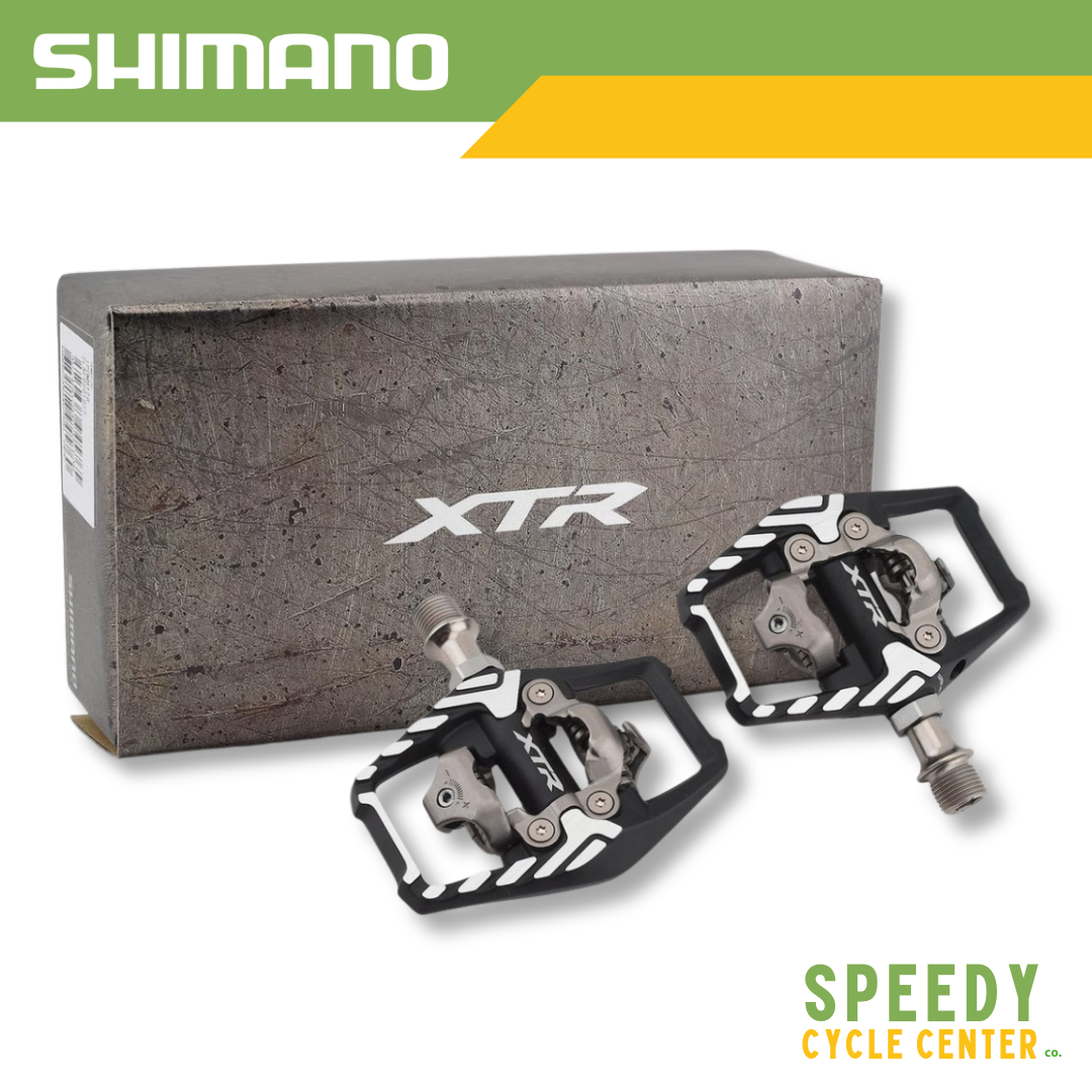 SHIMANO XTR PD-M9120 Trail/Enduro Flat SPD Dual Sided Pedals  w/ Cleats