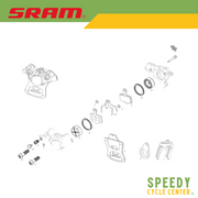 SRAM Disk Brake Caliper Piston Service Kit for RED AXS D1