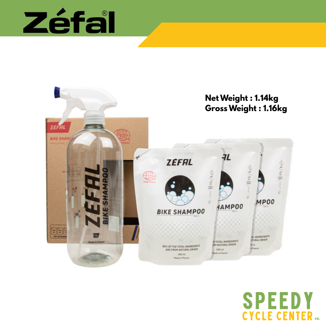 ZEFAL BIKE SHAMPOO Concentrated Bike Cleaner Kit Ecocert Ecodetergent 3 Liters