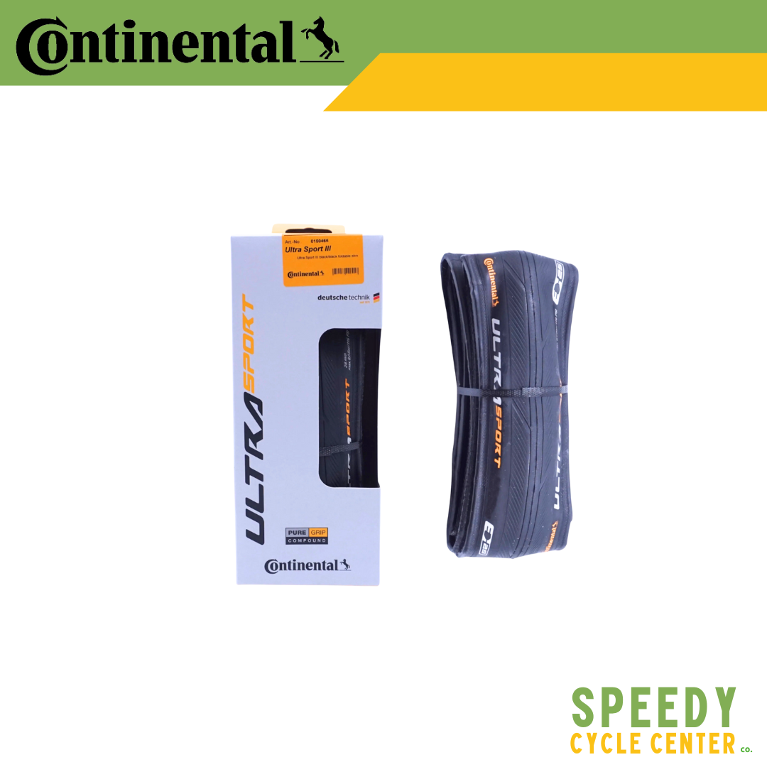 CONTINENTAL - ULTRA SPORT III Folding Tire 700x23C/25C/28C Black/Tan