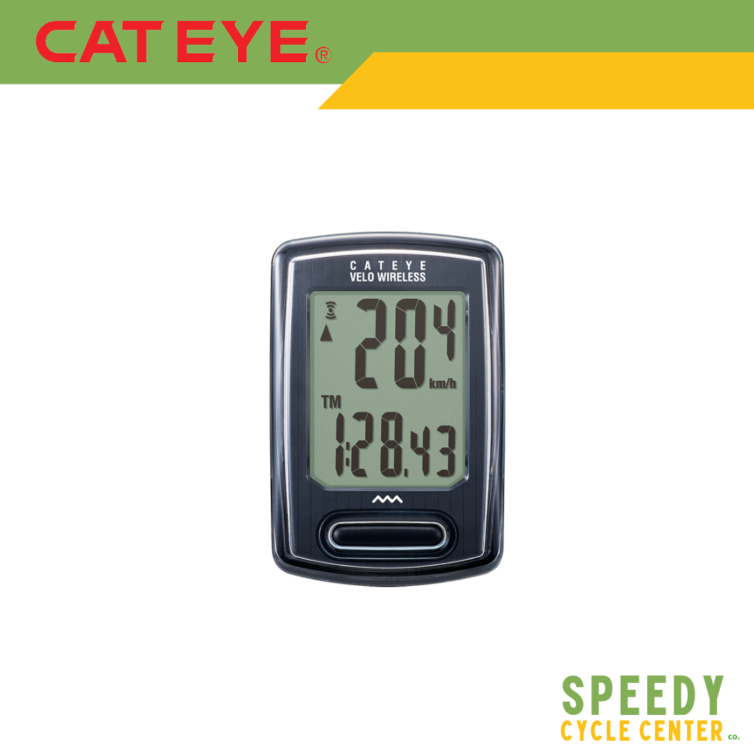 CATEYE VELO WIRELESS Speedometer CC-VT230W IPX8 Black / Stealth / White