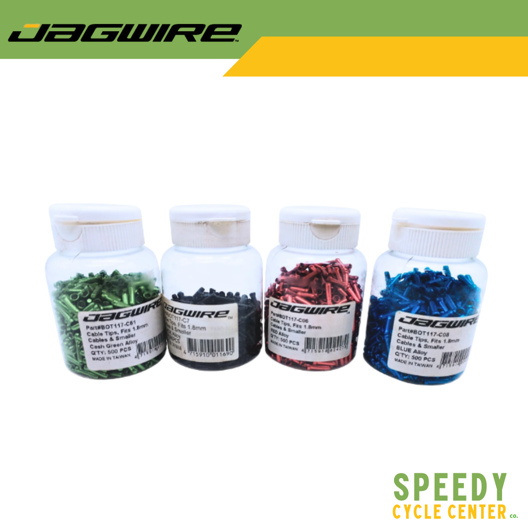 JAGWIRE Cable Tips Cable End Crimps 1.8mm Black / Blue / Red / Green
