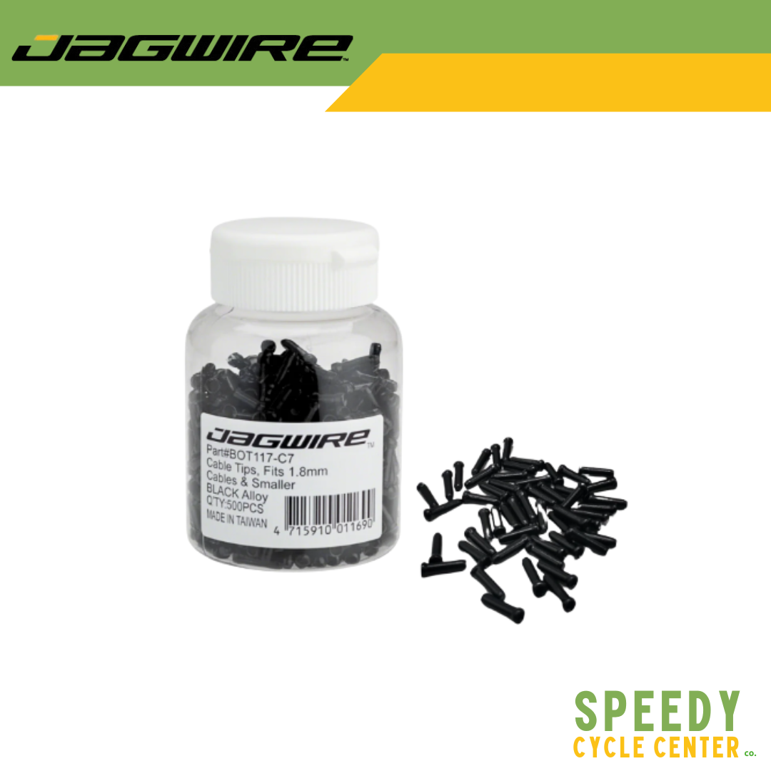 JAGWIRE Cable Tips Cable End Crimps 1.8mm Black / Blue / Red / Green