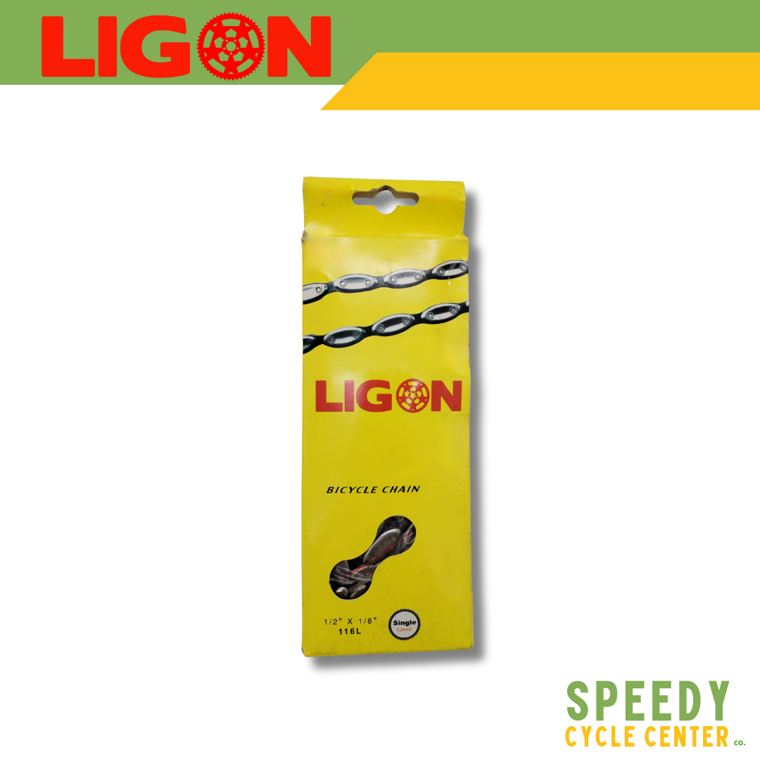 LIGON Bicycle Chain Olive Type Single Speed 1/2" x 1/8" 116L