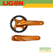 LIGON Chainwheel Crankset FOCUS 1x 36T Square Tapered BCD 104