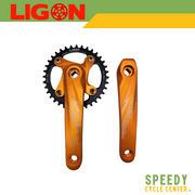 LIGON Chainwheel Crankset FOCUS 1x 36T Square Tapered BCD 104