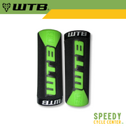 WTB Grips Commander PadLoc Black Rubber-Green Grey Accent+Black Clamp