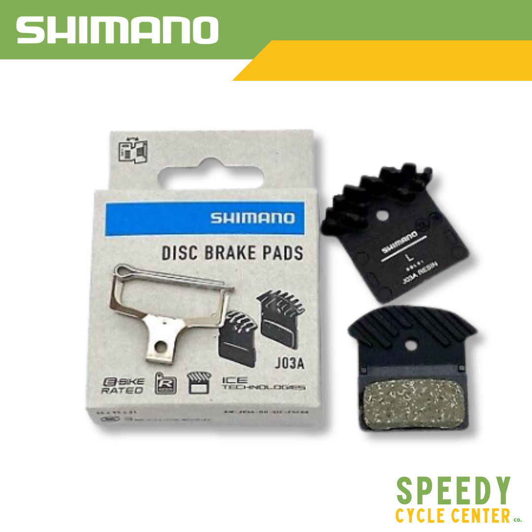 SHIMANO Disc Brake Pads J03A Resin Pad w/ Fin & Spring