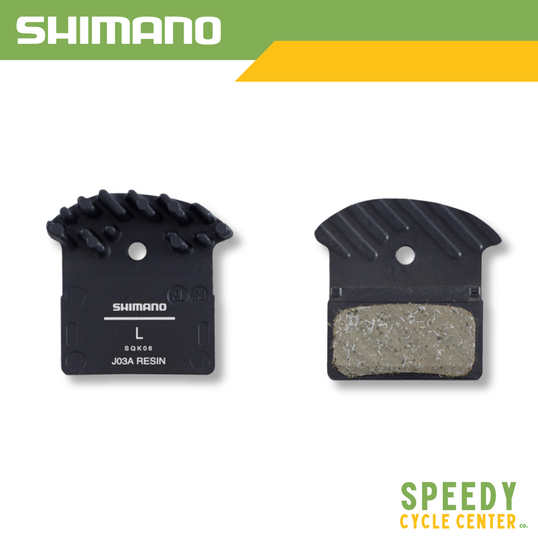 SHIMANO Disc Brake Pads J03A Resin Pad w/ Fin & Spring