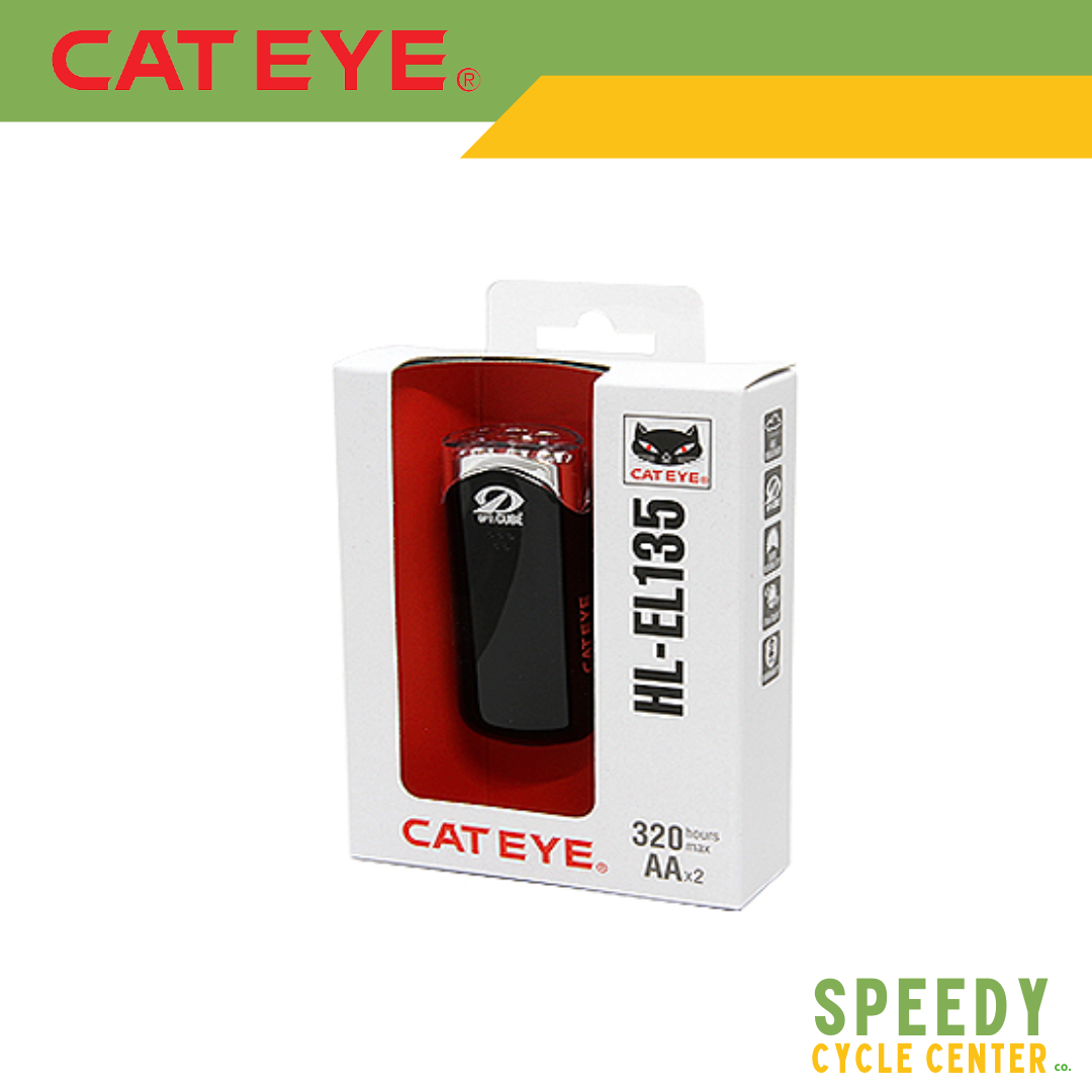 CATEYE Headlight HL-EL135 Black w/ Battery
