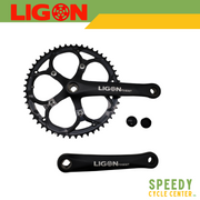 LIGON Chainwheel Crankset FIXIE 1x 52T BCD 110mm 170mm