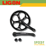 LIGON Chainwheel Crankset FIXIE 1x 52T BCD 110mm 170mm