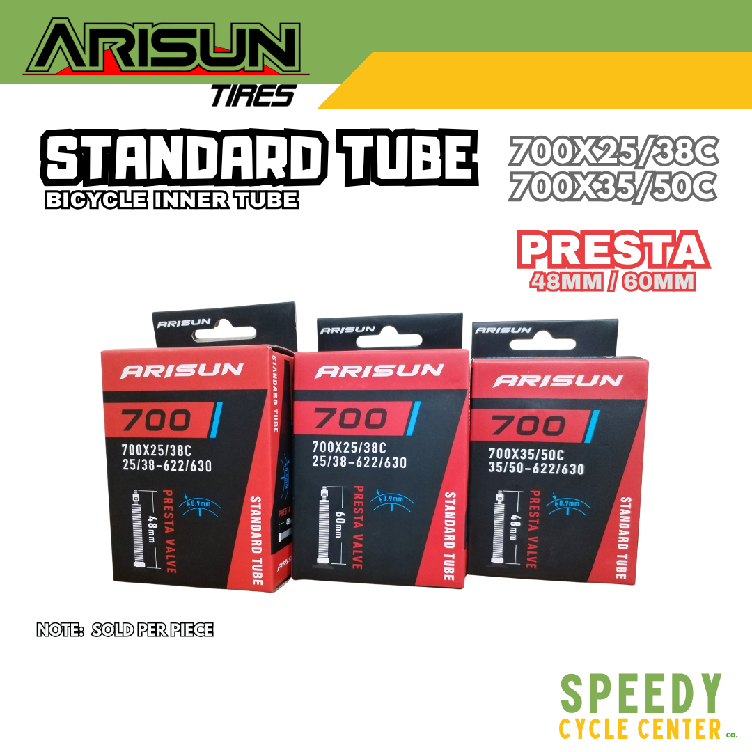 ARISUN TIRES Bicycle Interior STANDARD TUBE 700x25/38C | 700x35/50C PRESTA 48mm/60mm