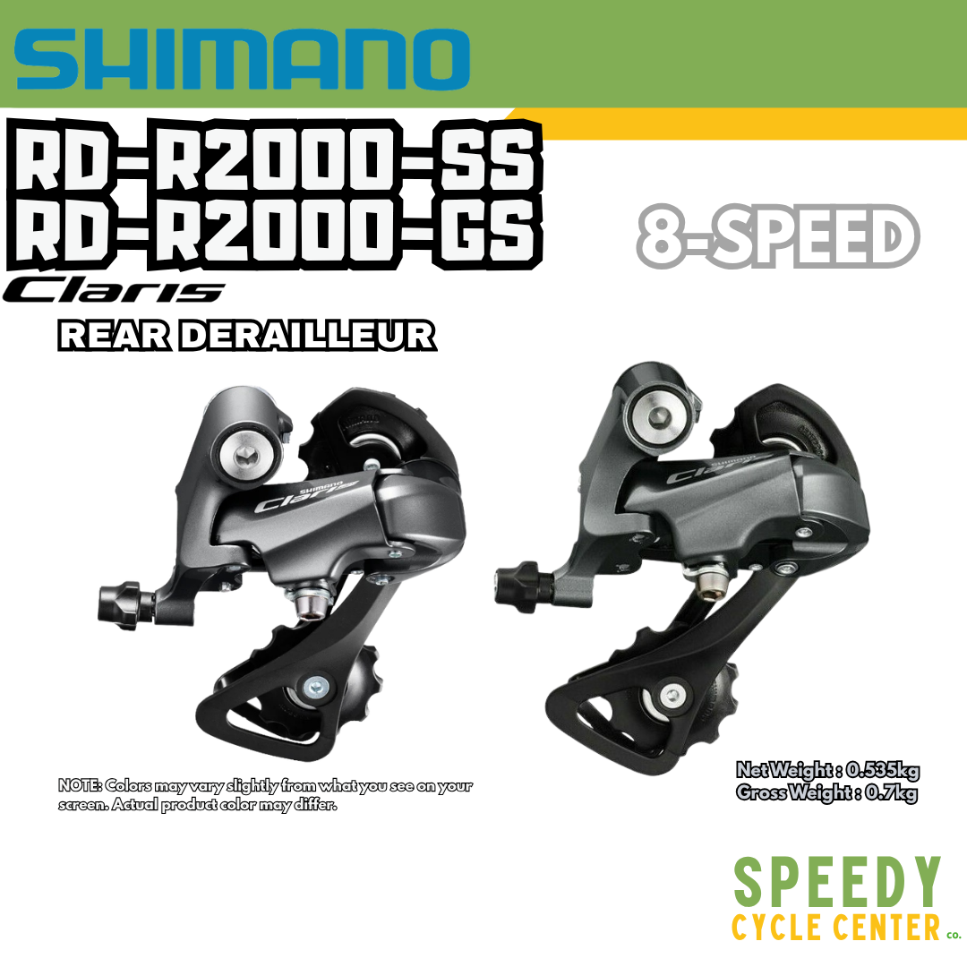 SHIMANO CLARIS RD-R2000-SS / RD-R2000-GS Rear Derailleur 8-Speed