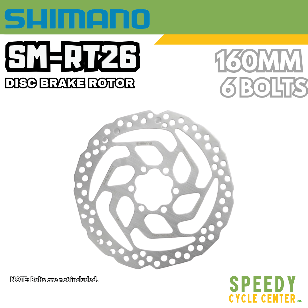 SHIMANO Disc Brake Rotor SM-RT26 160mm 6 Bolts