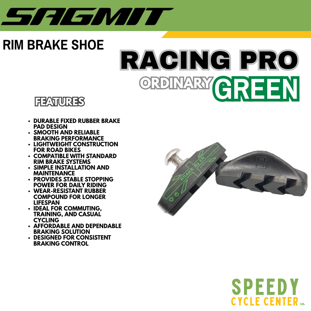 SAGMIT Rim Brake Shoe RACING PRO Alloy / Ordinary Road Bike Brake Pads