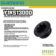 SHIMANO Service Parts Y1KS13000 For FC-T661 Crank Arm Fixing Bolt for Hollowtech II (1 PC)