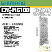 SHIMANO CN-M6100 Chain 12 Speed