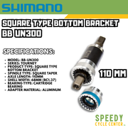 SHIMANO BB UN300 Square Type Bottom Bracket