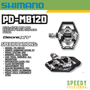 SHIMANO PD-M8120 Dual-Sided MTB SPD Enduro / Trail Clipless Pedal