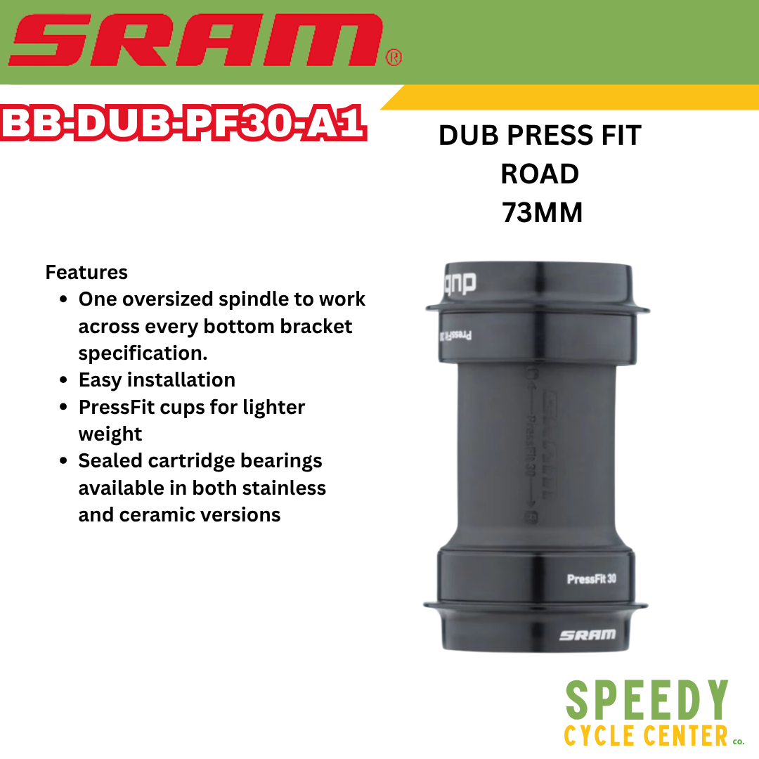 SRAM BOTTOM BRACKET DUB PF30 73MM PRESSFIT WIDE MTB ROAD