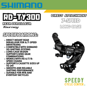 SHIMANO TOURNEY RD-TY300 Direct \ Bracket Attachment  6/7 Speed