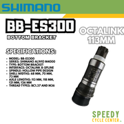 SHIMANO BB-ES300 Octalink Bottom Bracket 113mm