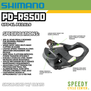 SHIMANO Pedal PD-RS500 SPD SL Single Sided w/ Cleats