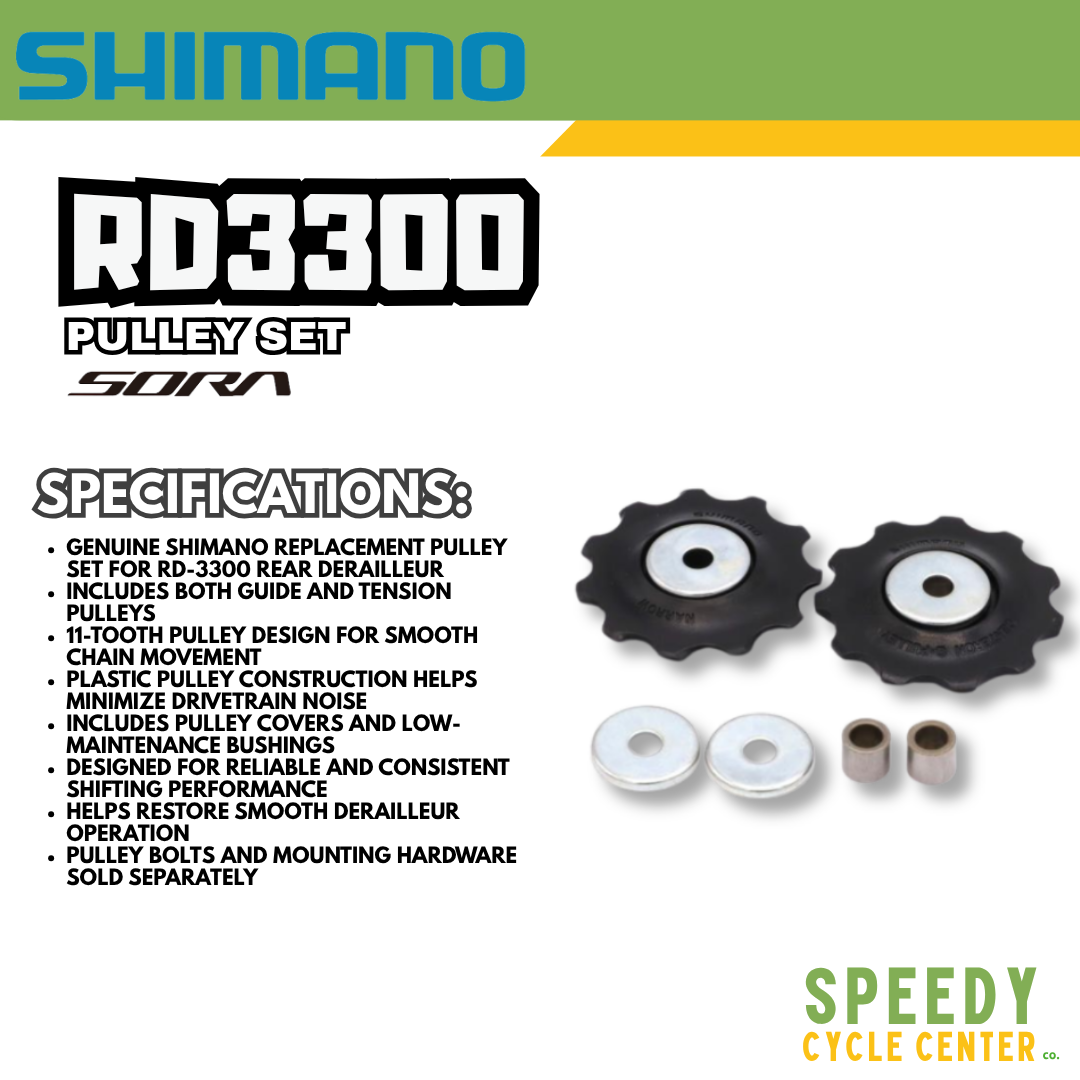 SHIMANO SORA RD3300 Tension on & Guide Pulley Set