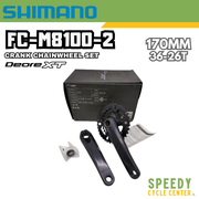 SHIMANO XT FC-M8100-2 Crank Chainwheel Set 12 Speed 36-26T 170mm