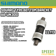 SHIMANO BB UN300 Square Type Bottom Bracket