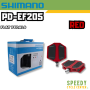 SHIMANO PD-EF205 Flat Pedals Red (Pair)
