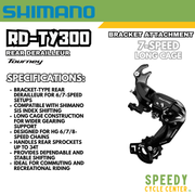 SHIMANO TOURNEY RD-TY300 Direct \ Bracket Attachment  6/7 Speed