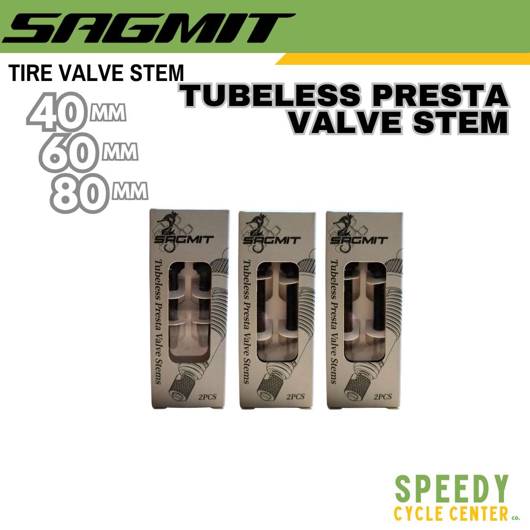 SAGMIT Tire Valve TUBELESS PRESTA VALVE STEM 40mm/60mm/80mm