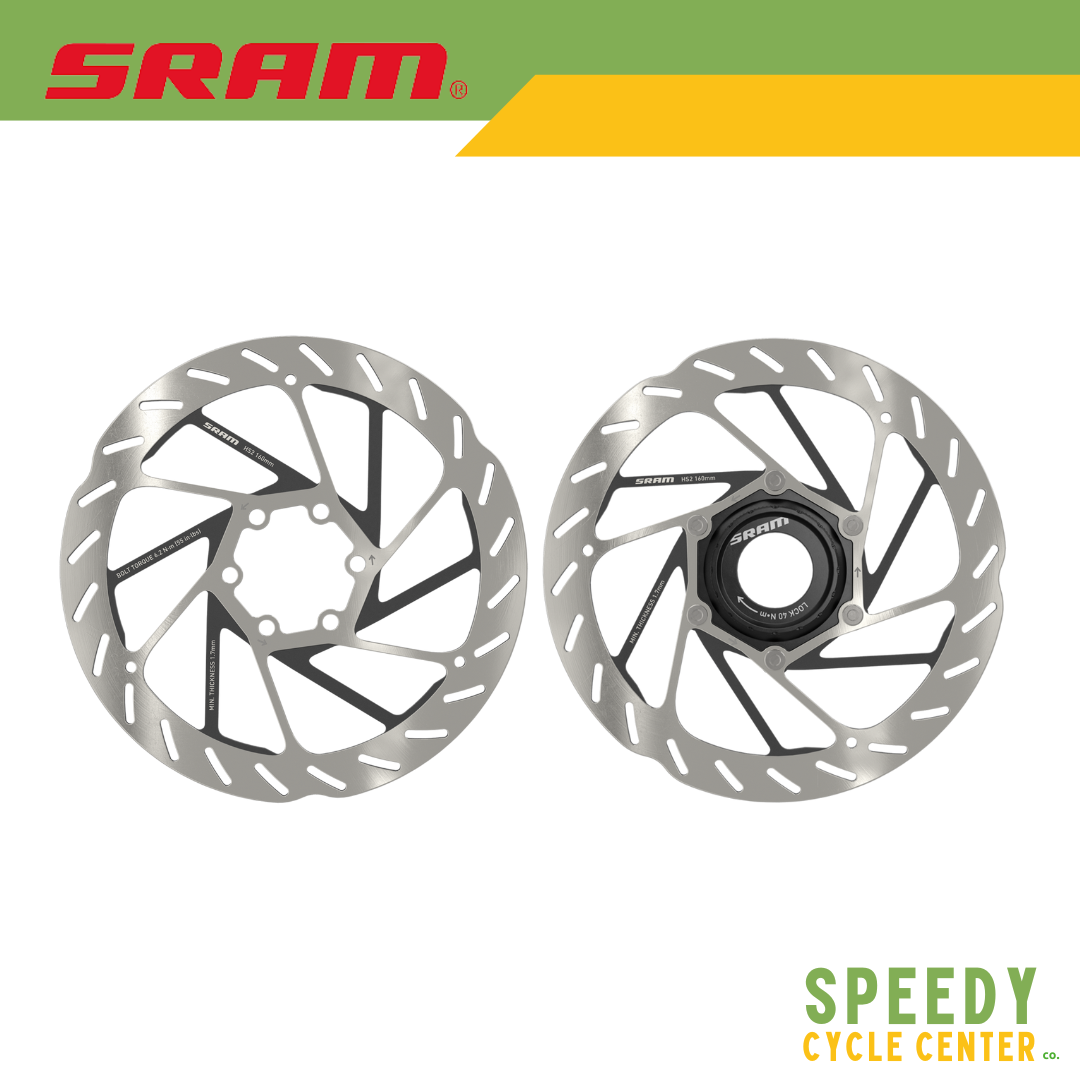 SRAM HS2 DISC BRAKE ROTOR 160MM 6 BOLTS / CENTERLOCK ROUNDED MTB