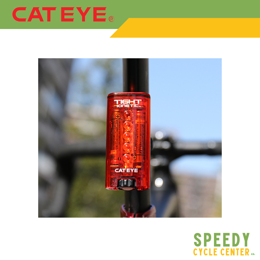 CATEYE Rear Light TIGHT KINETIC TL-LD180K Tail Light w/ Brake Mode IPX7