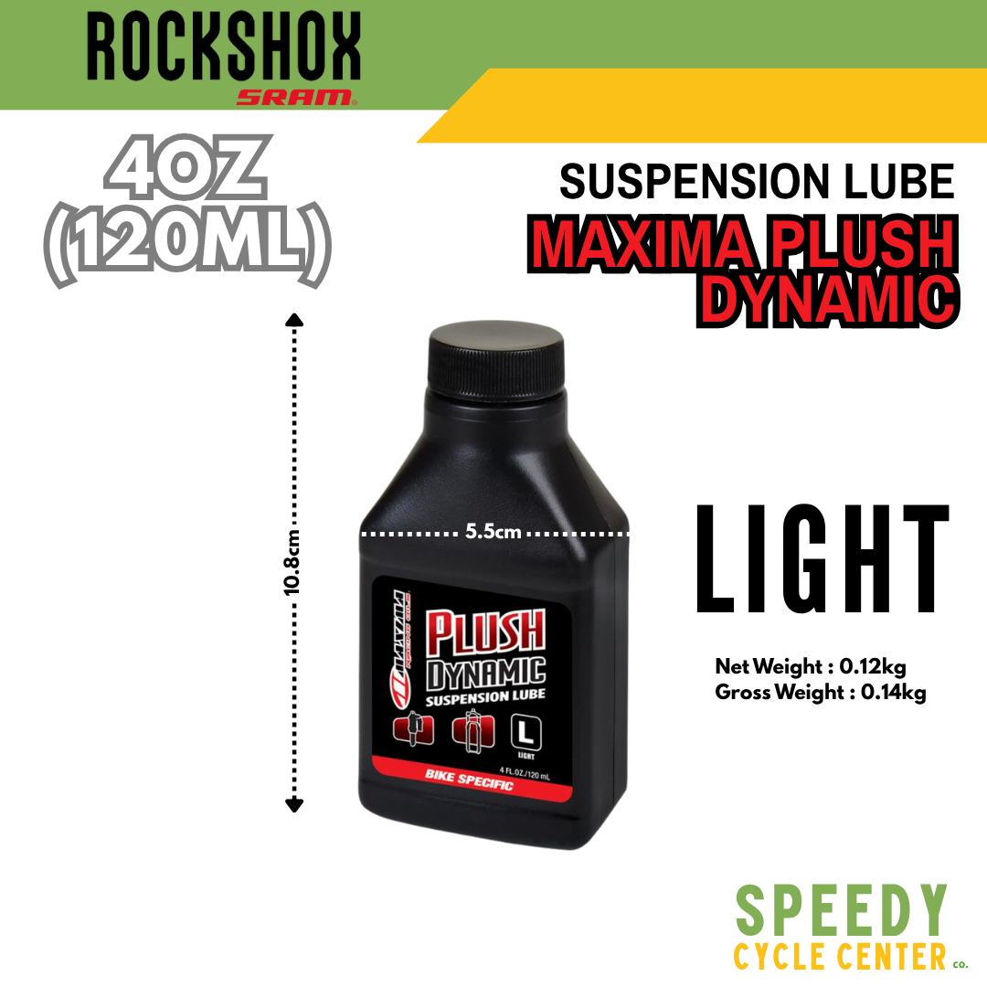 ROCKSHOX MAXIMA PLUSH DYNAMIC Suspension Lube LIGHT / HEAVY 4oz/120ml by SRAM
