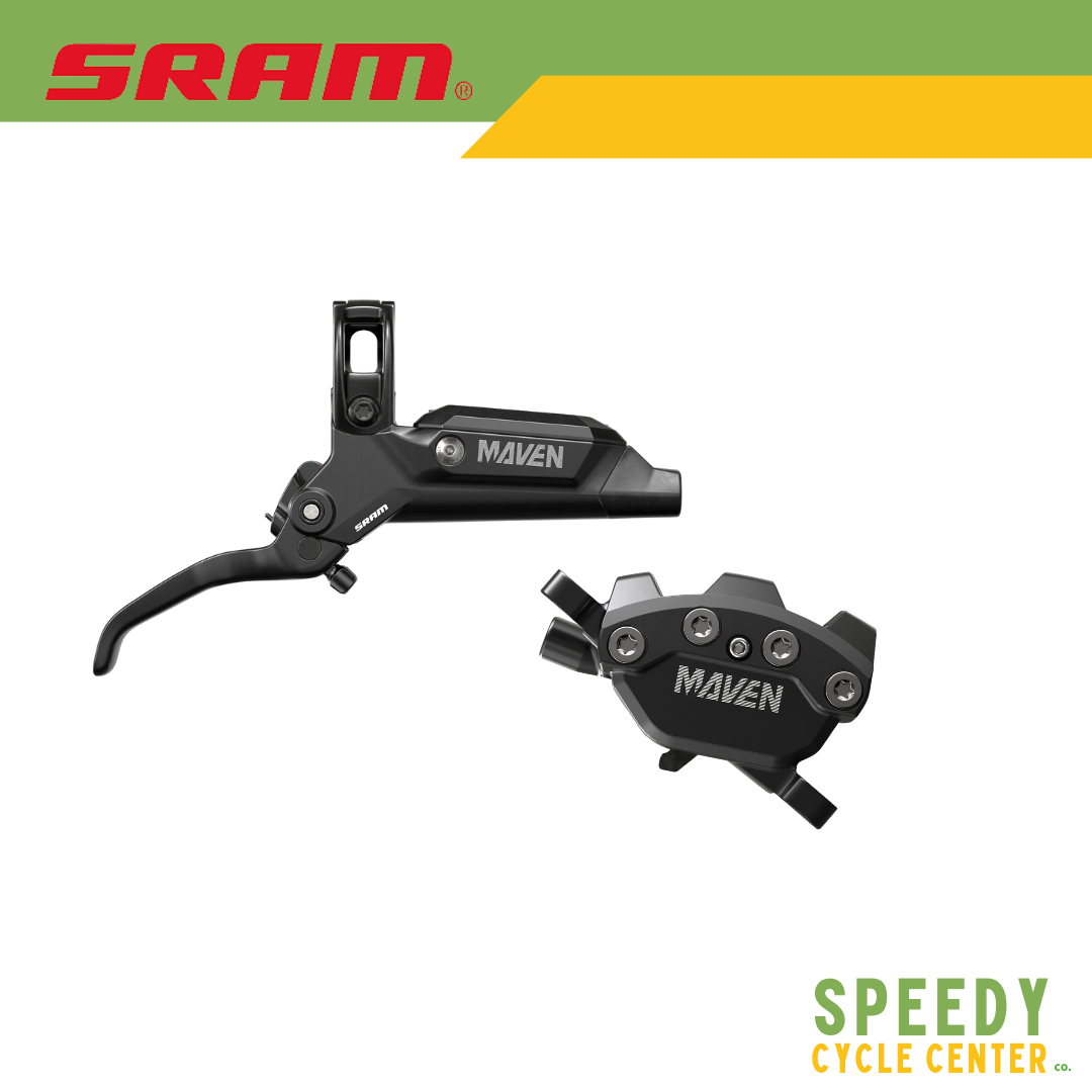 SRAM MAVEN Base Disc Brake Set F/R 4-Piston A1 Diffusion Black Anodized
