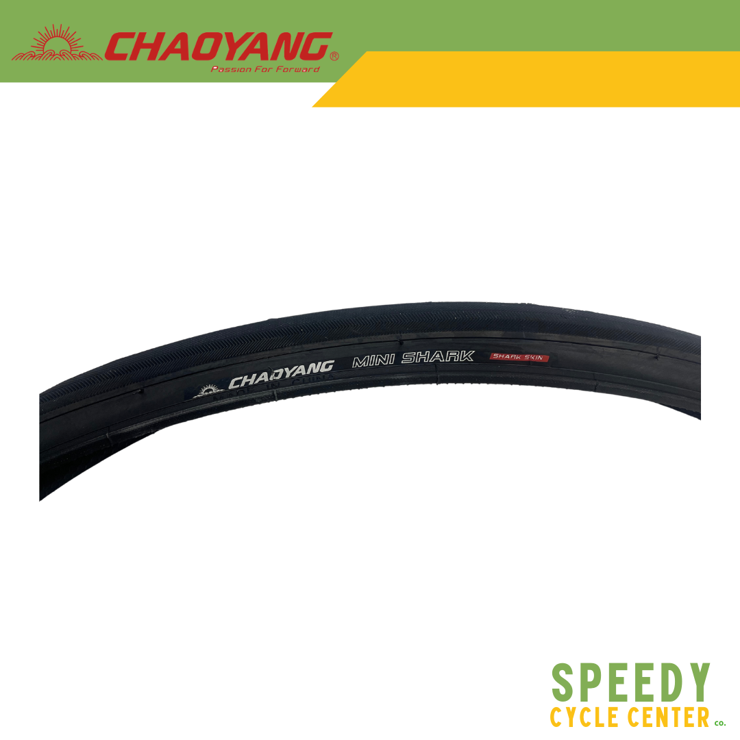 CHAOYANG TIRE 700x25C H-457 MINI SHARK  SKIN BLACK WIRE-ON