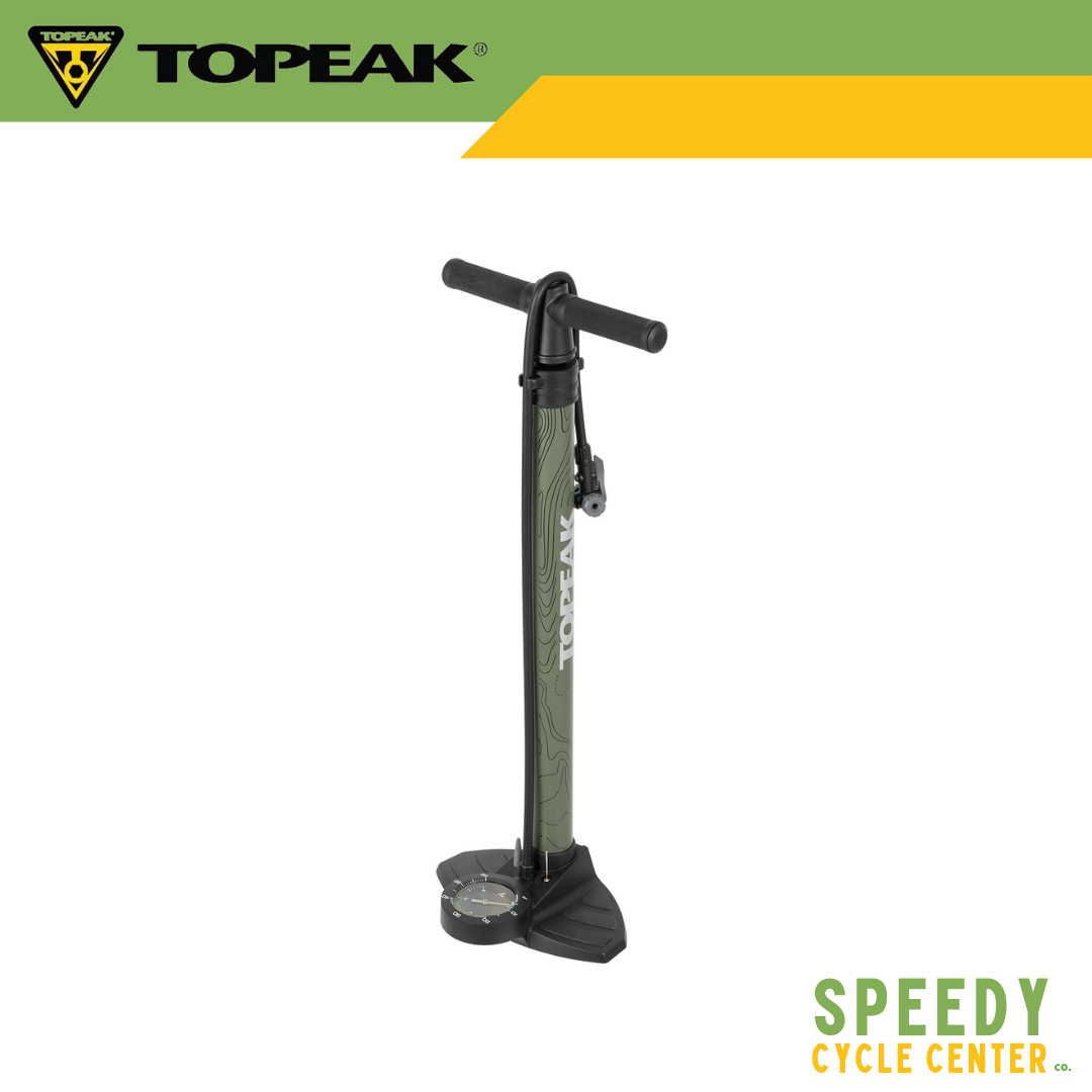 TOPEAK JOEBLOW Mountain II Floor Pump TwinHead® Presta/Schrader/Dunlop Valves