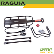 RAGUSA Alloy MTB Rear Rack Carrier R-100 w/ Brace and Reflector