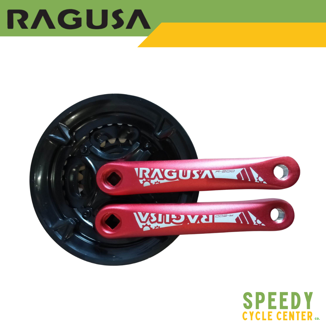 RAGUSA Front Chainwheel R-200 Alloy Crankset Square Type 3-Speed 48x38x28T 170mm