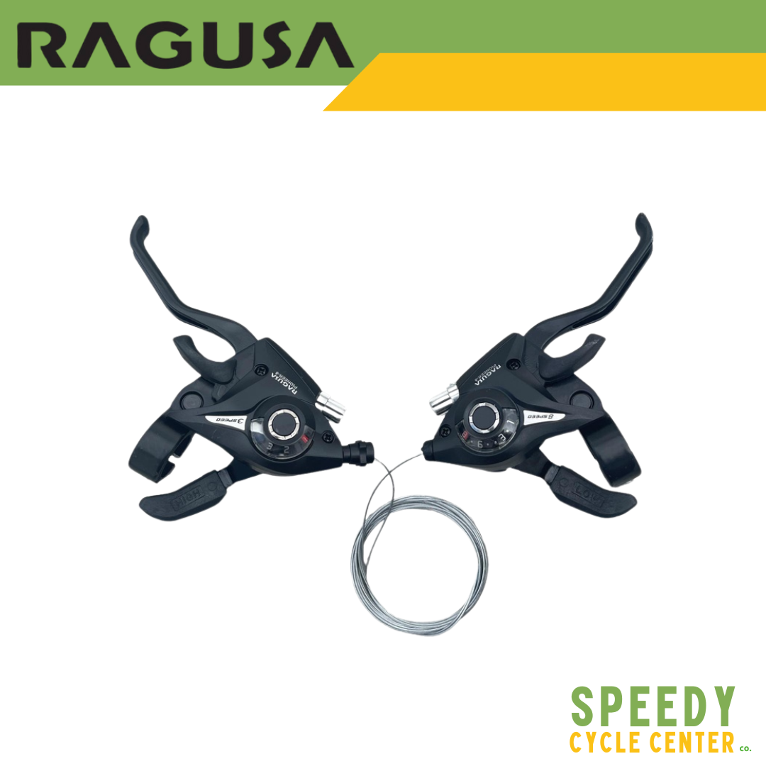 RAGUSA Combo Brake Shifter Pioneer-7 Rapid Fire 3x7 Speed w/ Shift Cable