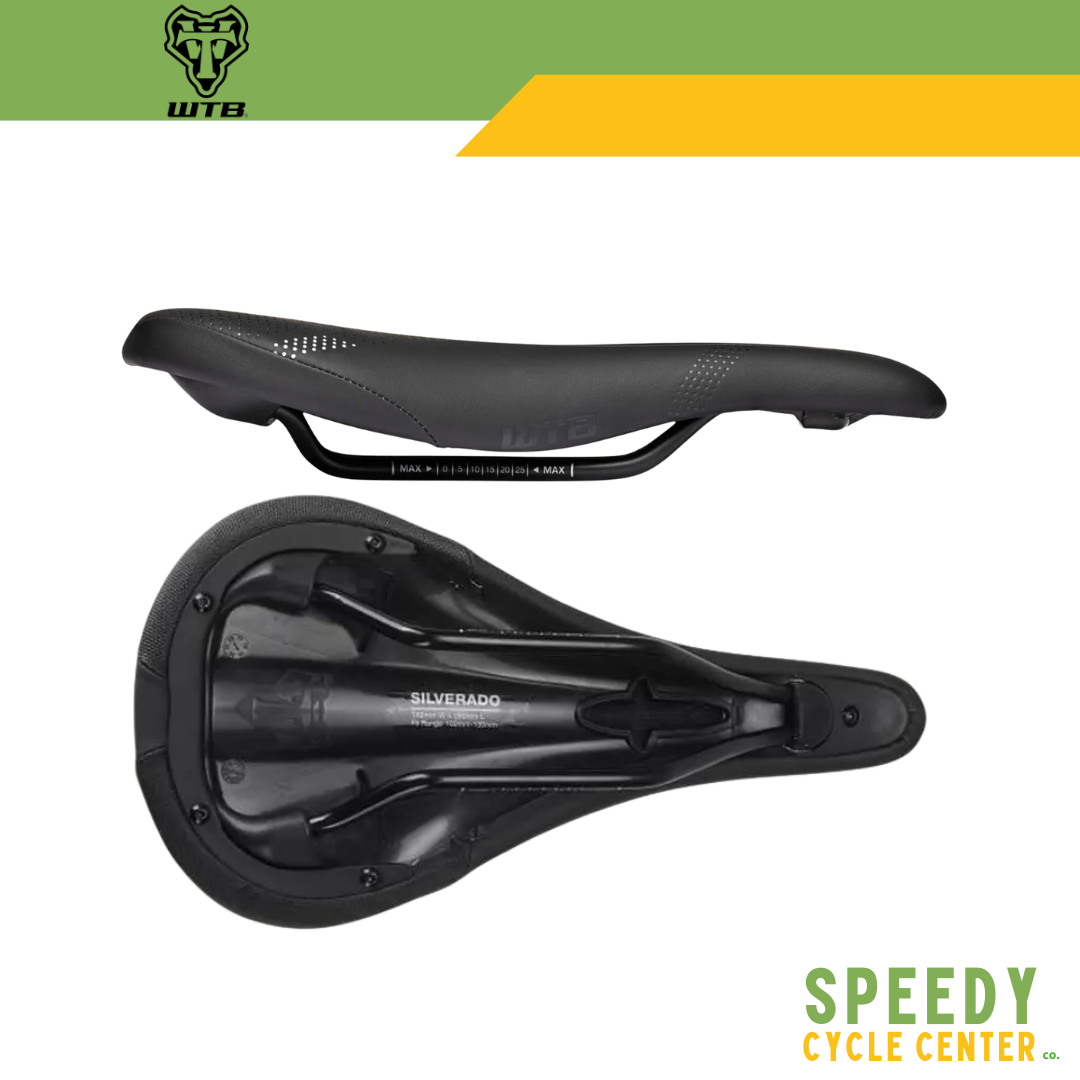WTB Saddle SILVERADO Steel / Cromoly Medium Width 100-130mm Thin Padding
