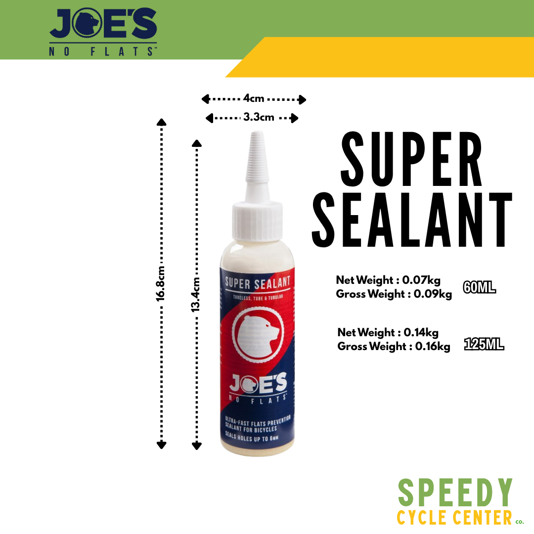 JOE'S NO FLATS Bike Tire SUPER SEALANT / ELITE RACER SEALANT 60ML/125ML